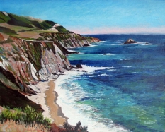 Turquoise Beach with Cliffs